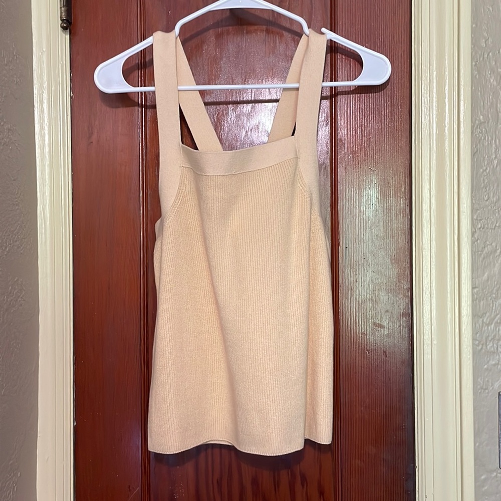 Square-Neck Sweater Tank - Picture 2 of 4